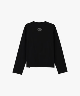 FEMME ウィメンズ オーガニックコットン 長袖 アーティストスウェット "Bertrand Loube" ブラック