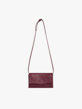 FEMME ウィメンズ ロゴ レザー ポシェット ”Tina” ボルドー