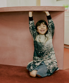 ENFANT ガールズ キッズ コーデュロイ ミニ キュロット ブルー系その他