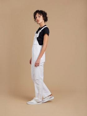 FEMME ウィメンズ コットン サロペット "Rue du Jour" ホワイト