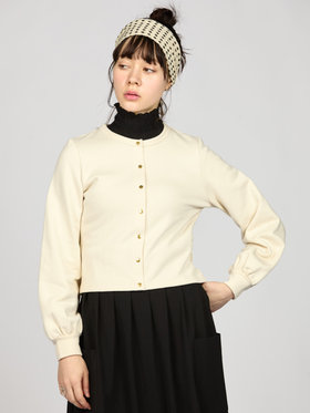 To b. by agnès b. 【Outlet】コットン トラディショナルプリティ カーディガン ホワイト