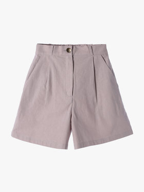 To b. by agnès b. 【Outlet】リネンコットンキャンバスショートパンツ ピンク