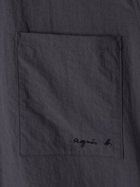 HOMME メンズ メンズ 開襟 半袖シャツ ”Magnam” グレー