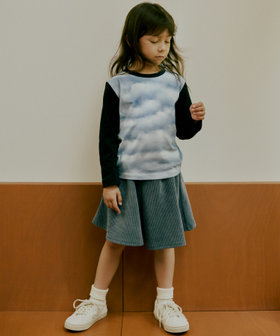 ENFANT ガールズ キッズ コーデュロイ ミニ キュロット ブルー系その他