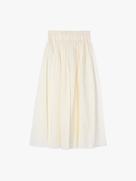 To b. by agnès b. 【Outlet】ポコポココットンスカート ホワイト