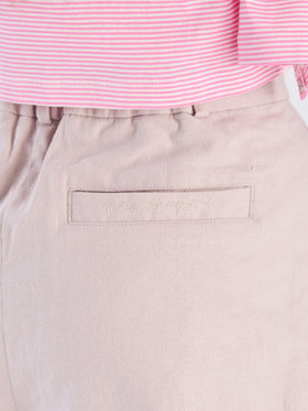 To b. by agnès b. 【Outlet】リネンコットンキャンバスショートパンツ ピンク