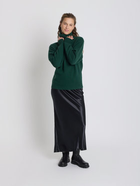 FEMME ウィメンズ カシミヤ タートルネック ニット プルオーバー "Ab" グリーン