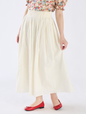 To b. by agnès b. 【Outlet】ポコポココットンスカート ホワイト