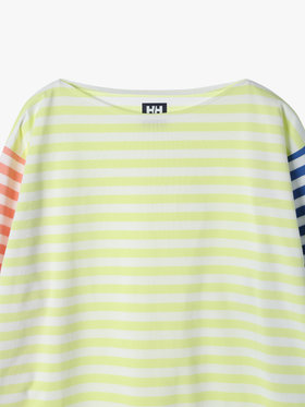 FEMME ウィメンズ 【Outlet】agnes b. x HELLY HANSEN ロングスリーブマリンボーダーティー（ユニセックス） イエロー系その他