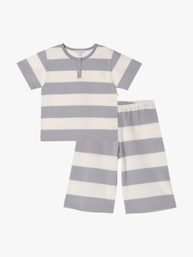 ENFANT ユニセックス 【Outlet】J019 E PYJAMA キッズ パジャマ ライトグレー × ホワイト