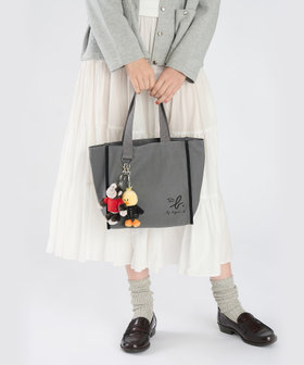 To b. by agnès b. To b. by agnes b.× green label relaxing コットン パイピング ミニトートバッグ グレー