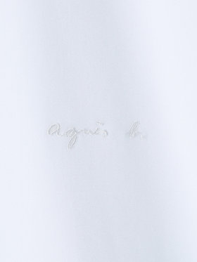 HOMME メンズ メンズ ロゴ 刺繍 半袖 シャツ ”Andy” ホワイト