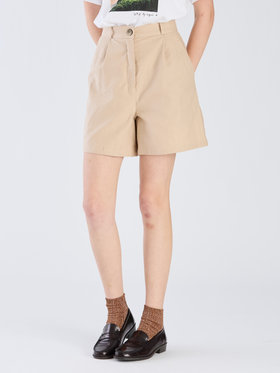 To b. by agnès b. 【Outlet】リネンコットンキャンバスショートパンツ ホワイト