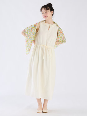 To b. by agnès b. 【Outlet】ポコポココットンドレス ホワイト