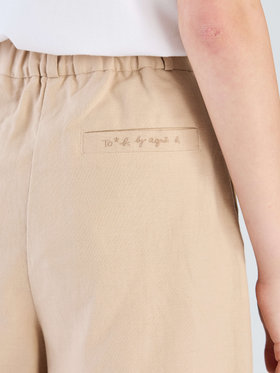 To b. by agnès b. 【Outlet】リネンコットンキャンバスショートパンツ ホワイト