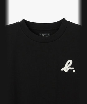 HOMME メンズ メンズ "b."刺繍 半袖 Tシャツ ブラック