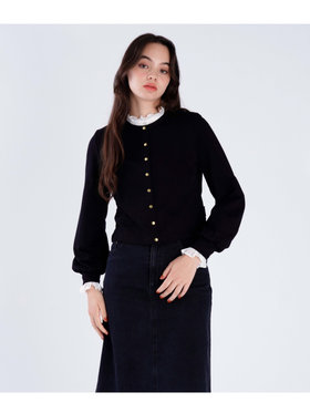 To b. by agnès b. トラディショナルプリティカーディガン ブラック