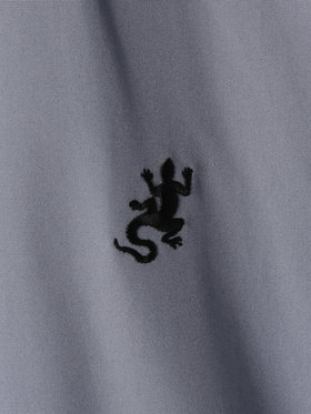 HOMME メンズ メンズ アイコニック 刺繍 半袖 シャツ ”Andy” グレー