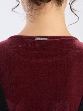 To b. by agnès b. 【Outlet】シアーベロアティーシャツ ボルドー