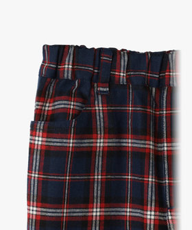 ENFANT ユニセックス キッズ チェック コットン フルレングス パンツ ブルー