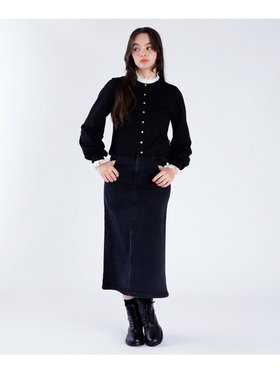 To b. by agnès b. トラディショナルプリティカーディガン ブラック