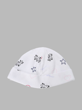 ENFANT ベビー ベビー コットン 長袖ボディ・スタイ・帽子 3点セット ホワイト