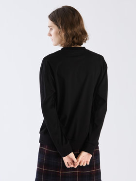 FEMME ウィメンズ ”b.”ロゴ コットン 長袖 スウェット ブラック