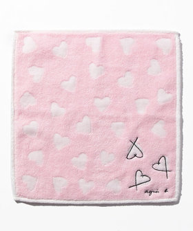 FEMME ウィメンズ ロゴ ハート ハンドタオル ピンク