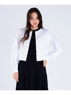 To b. by agnès b. トラディショナルプリティカーディガン ホワイト