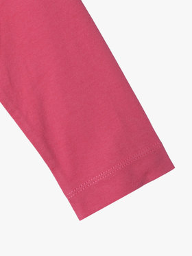 ENFANT ベビー ベビー バイカラー "b."ロゴ コットン 長袖 カーディガンプレッション レッド