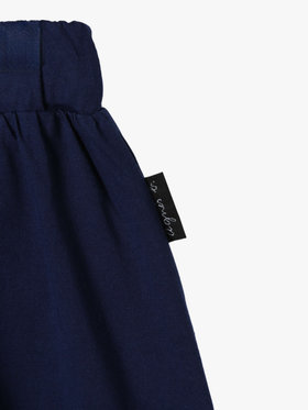 ENFANT ガールズ キッズ マルチカラー コットン ミディアム スカート ネイビー