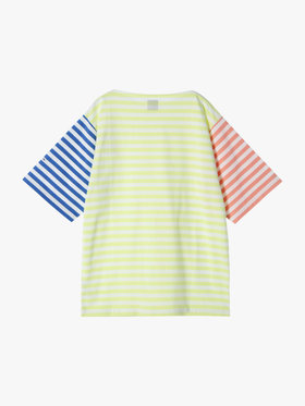 FEMME ウィメンズ 【Outlet】agnes b. x HELLY HANSEN ショートスリーブマリンボーダーティー（ユニセックス） イエロー系その他