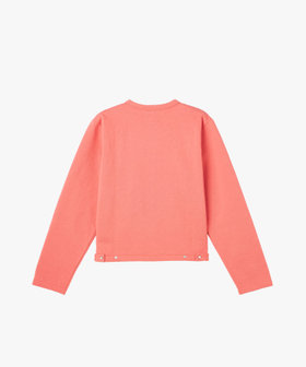 FEMME ウィメンズ コットン メルトン カーディガンプレッション [Made in France] ピンク