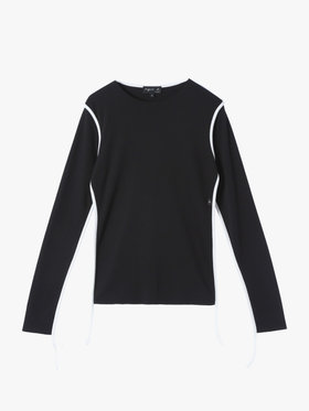 FEMME ウィメンズ コットン 長袖 Tシャツ ”Pistil” ブラック