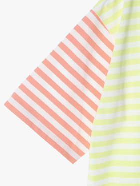 FEMME ウィメンズ 【Outlet】agnes b. x HELLY HANSEN ショートスリーブマリンボーダーティー（ユニセックス） イエロー系その他