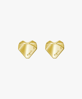 FEMME ウィメンズ ハート ピアス "Inflating Love" ゴールド