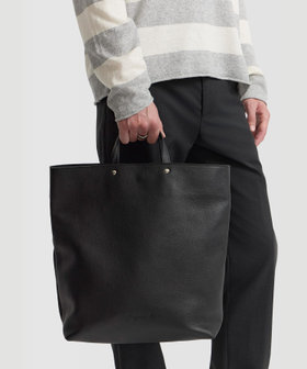 FEMME ウィメンズ レザー トートバッグ "Alix" ブラック