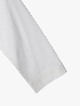 ENFANT ベビー ベビー バイカラー "b."ロゴ コットン 長袖 カーディガンプレッション グレー