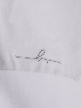 HOMME メンズ 【Outlet】メンズ ”Willie”ロゴ 刺繍 オープンカラー 半袖 シャツ ”Magnum” グレー系その他