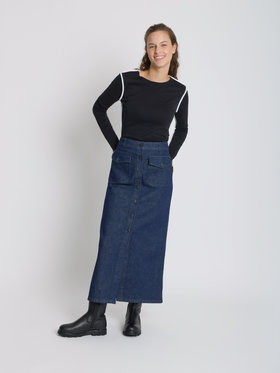 FEMME ウィメンズ デニム スカート ”Traction” ネイビー