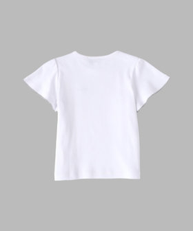 ENFANT ベビー ベビー ロゴ コットン 半袖 Tシャツ ホワイト