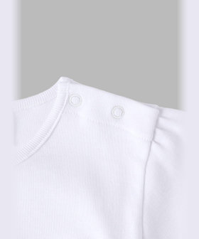 ENFANT ベビー ベビー ロゴ コットン 半袖 Tシャツ ホワイト