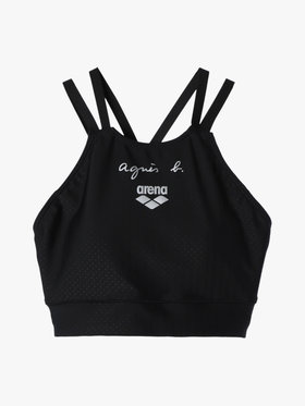 FEMME ウィメンズ agnes b. x arena セパレーツ ロングスパッツ スイムウェア ブラック