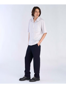 HOMME メンズ 【Outlet】メンズ ”Willie”ロゴ 刺繍 オープンカラー 半袖 シャツ ”Magnum” グレー系その他