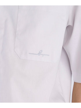 HOMME メンズ 【Outlet】メンズ ”Willie”ロゴ 刺繍 オープンカラー 半袖 シャツ ”Magnum” グレー系その他