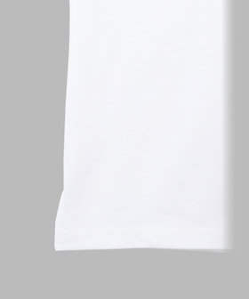 HOMME メンズ メンズ 刺繍 コットン 半袖 Tシャツ "Lezard" ホワイト