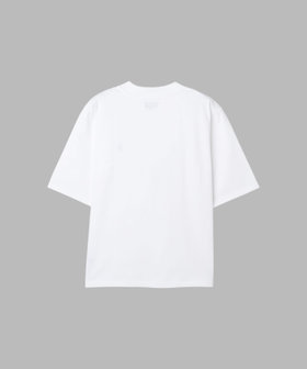 HOMME メンズ メンズ 刺繍 コットン 半袖 Tシャツ "Lezard" ホワイト