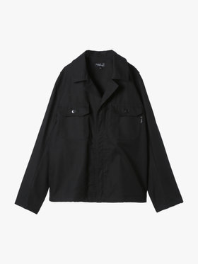 HOMME メンズ メンズ コットン オーバーシャツ ブラック