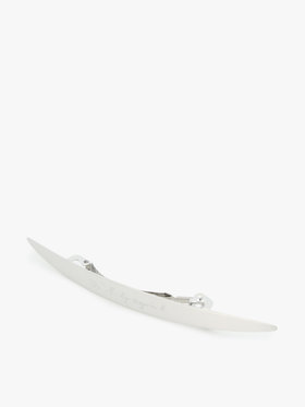 To b. by agnès b. 【Outlet】ロゴ バレッタ シルバー