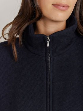 FEMME ウィメンズ 【Outlet】ウール スタンドカラージャケット "Olympe" ブルー系その他